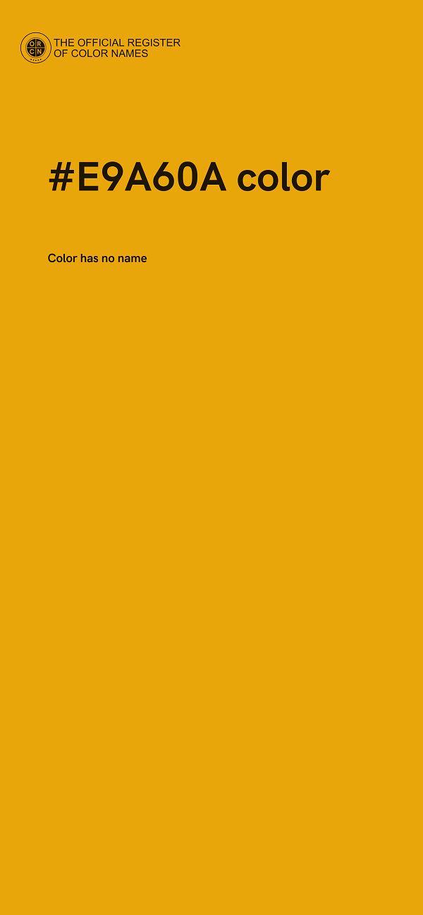 #E9A60A color image
