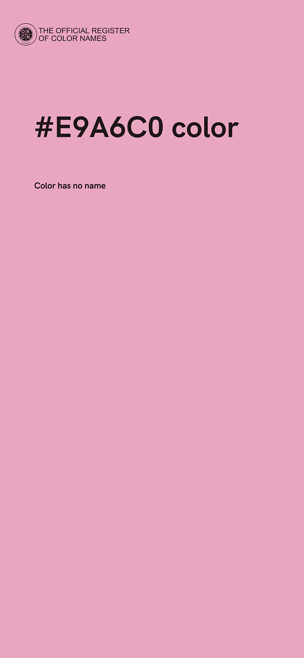 #E9A6C0 color image