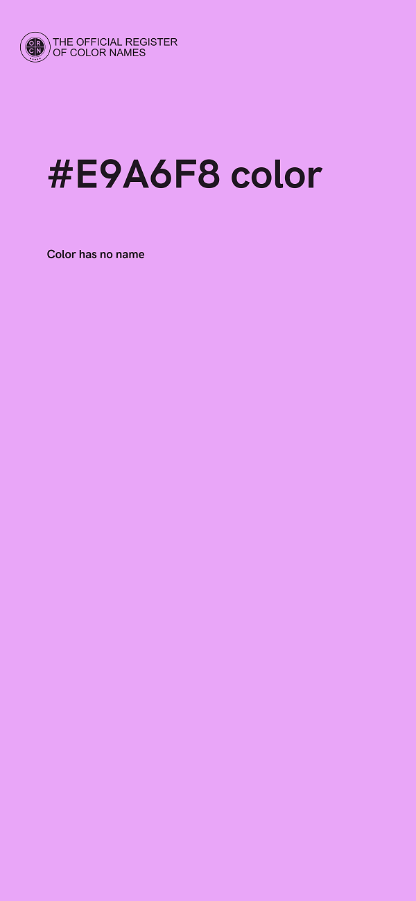 #E9A6F8 color image