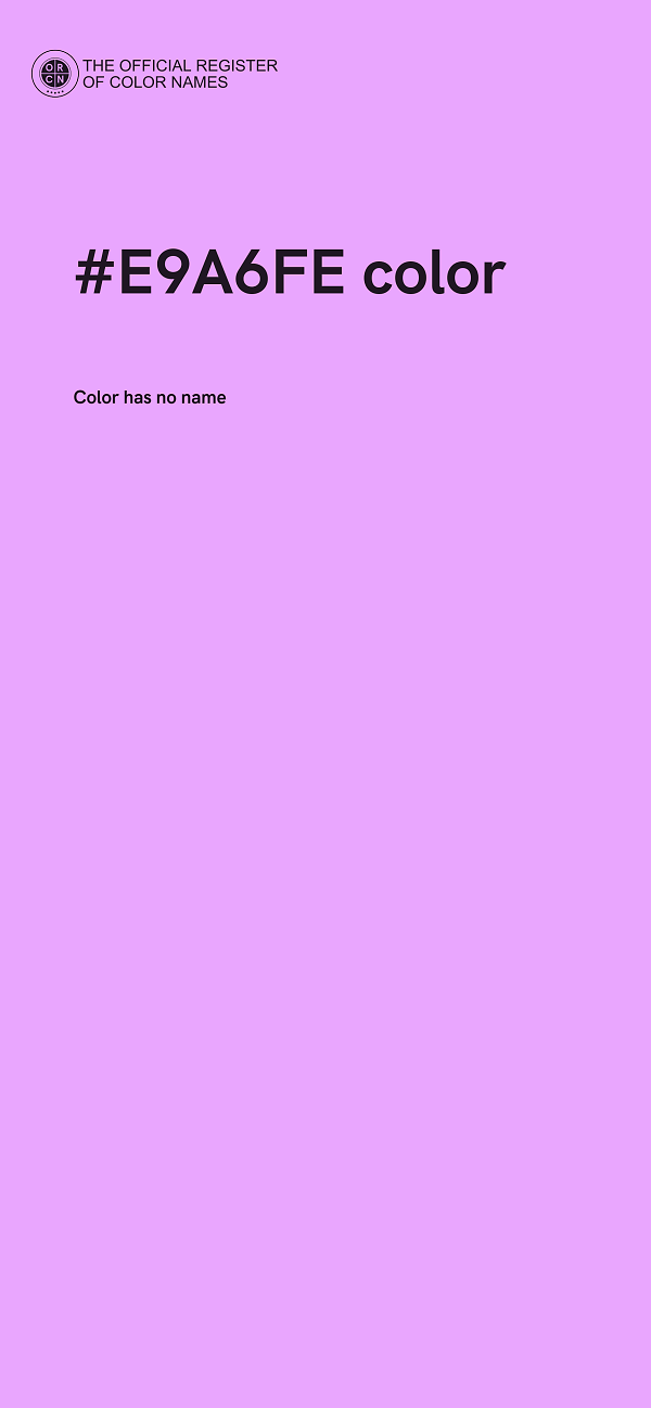 #E9A6FE color image