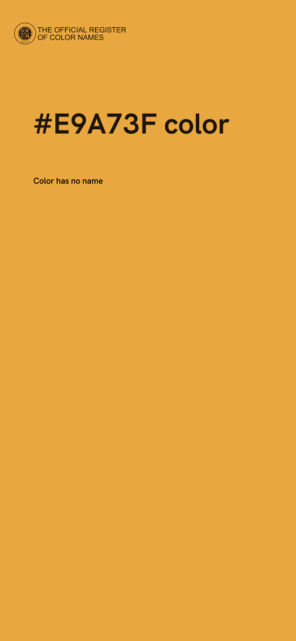 #E9A73F color image