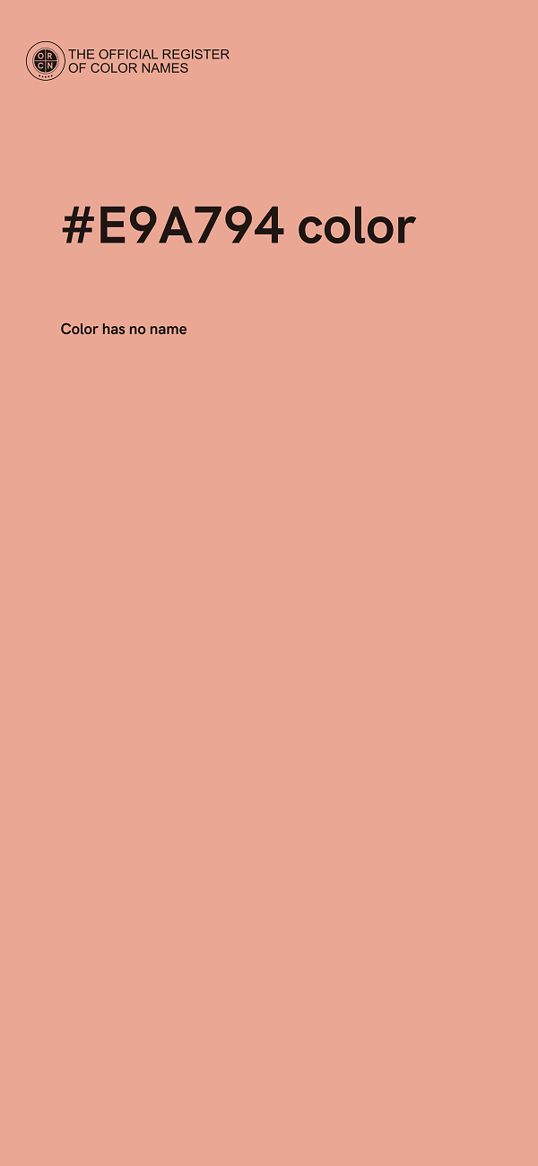 #E9A794 color image