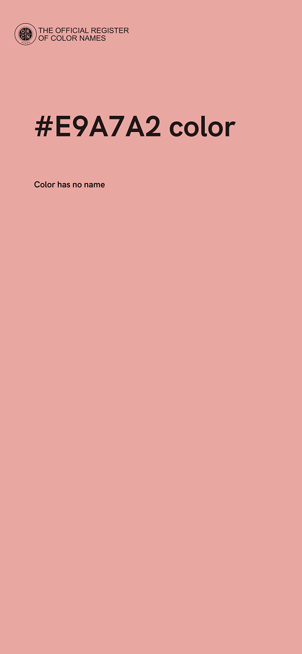#E9A7A2 color image
