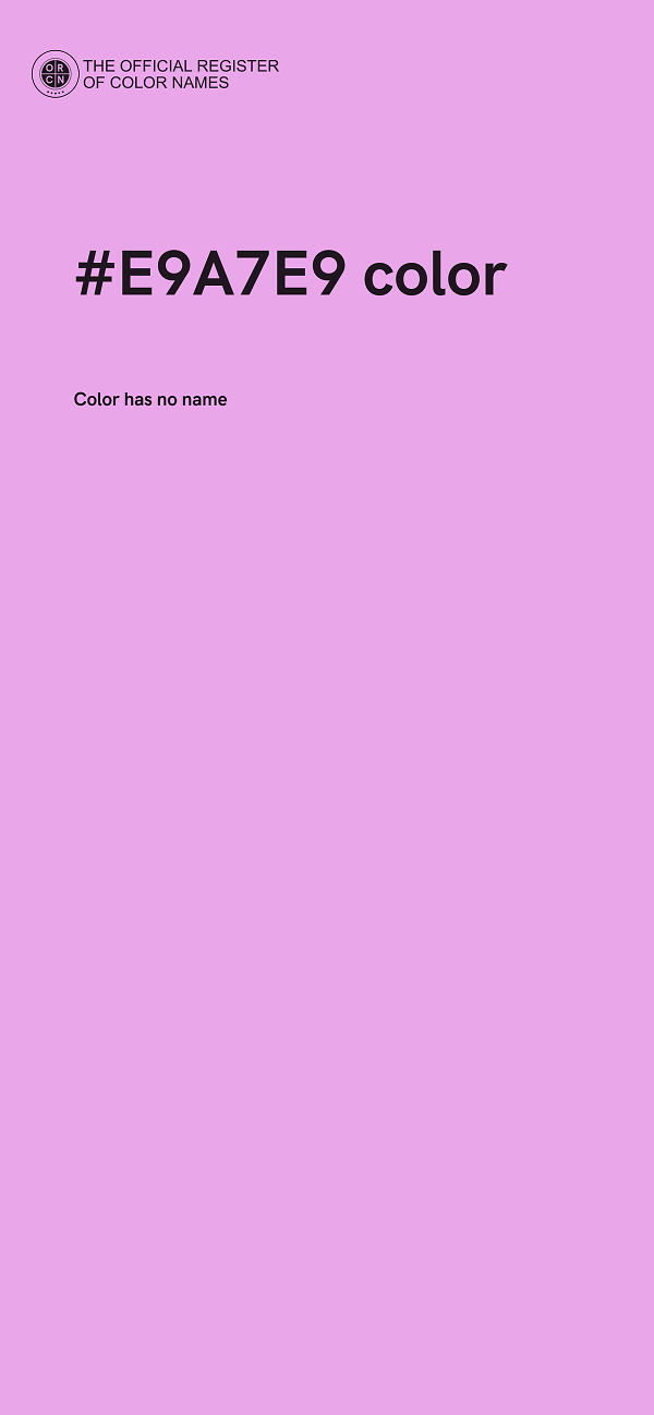 #E9A7E9 color image