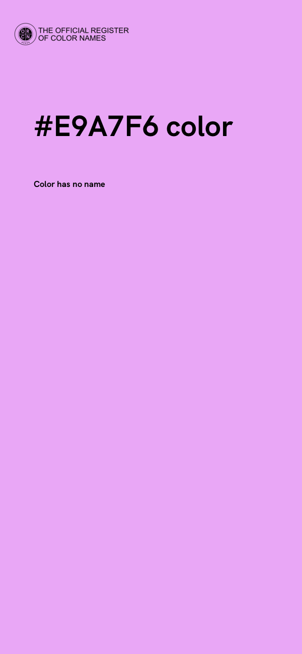 #E9A7F6 color image