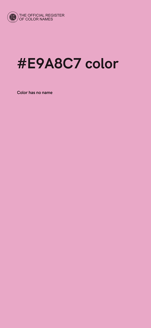 #E9A8C7 color image