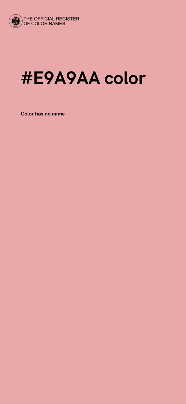 #E9A9AA color image