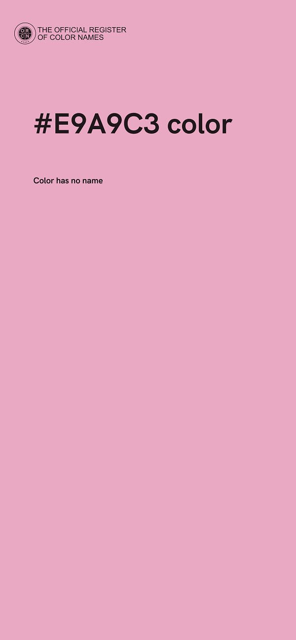 #E9A9C3 color image