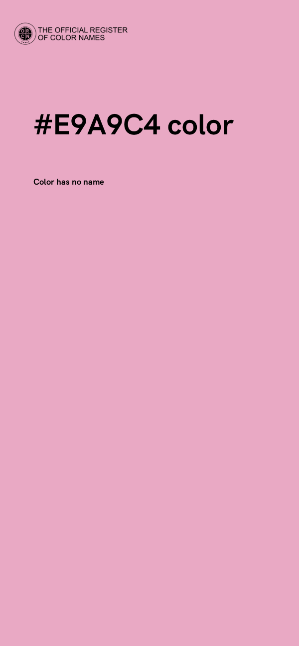 #E9A9C4 color image