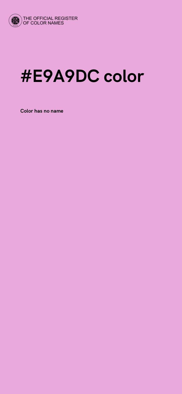 #E9A9DC color image