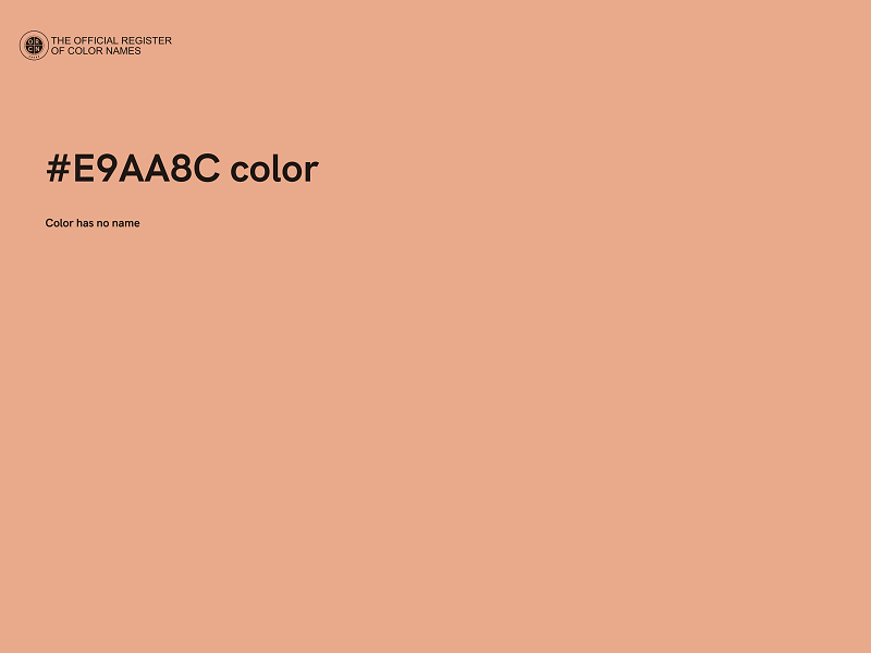 #E9AA8C color image