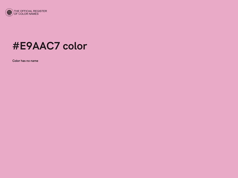 #E9AAC7 color image