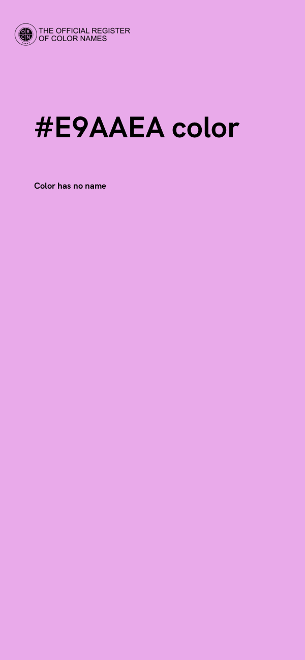 #E9AAEA color image
