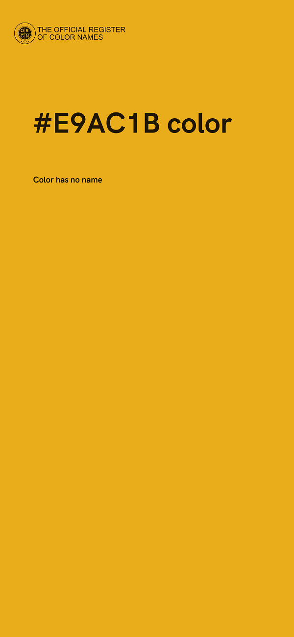 #E9AC1B color image