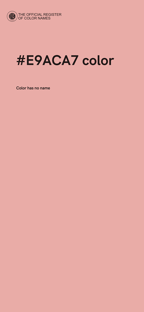 #E9ACA7 color image