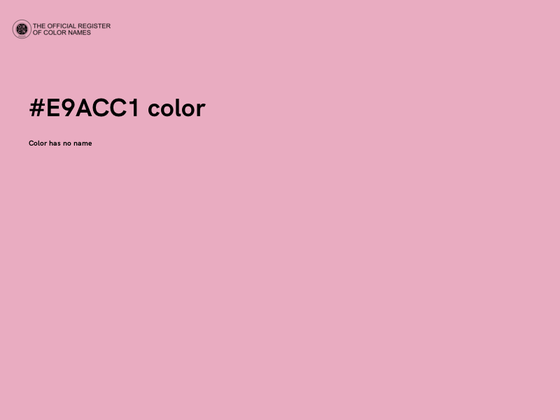 #E9ACC1 color image