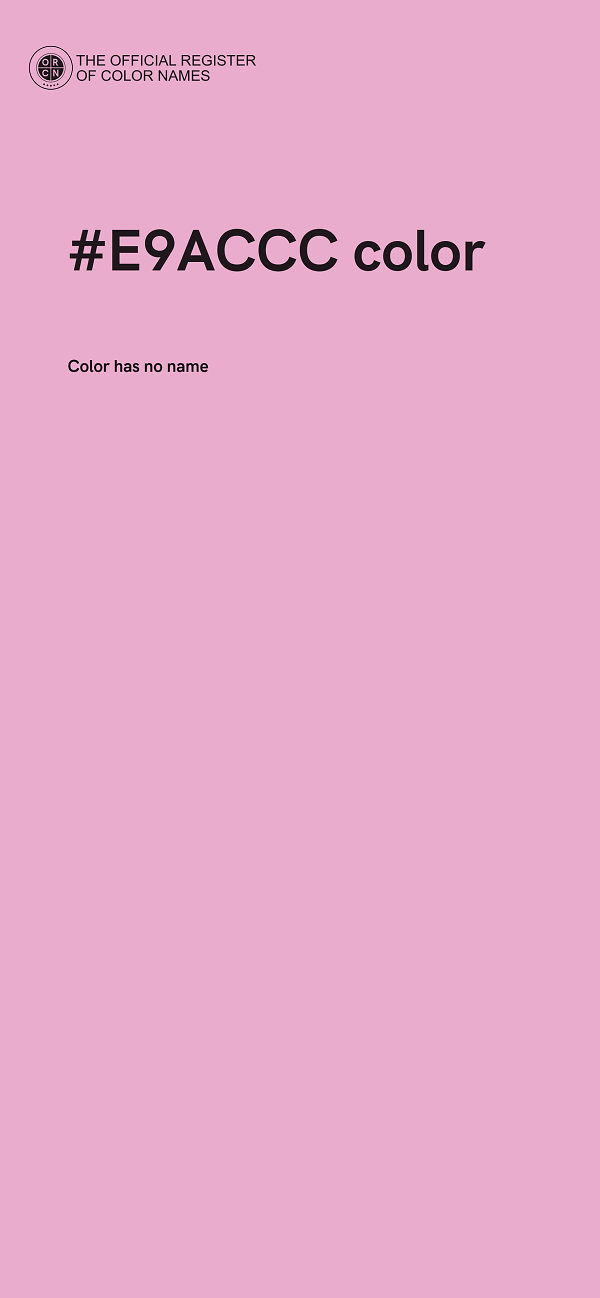 #E9ACCC color image