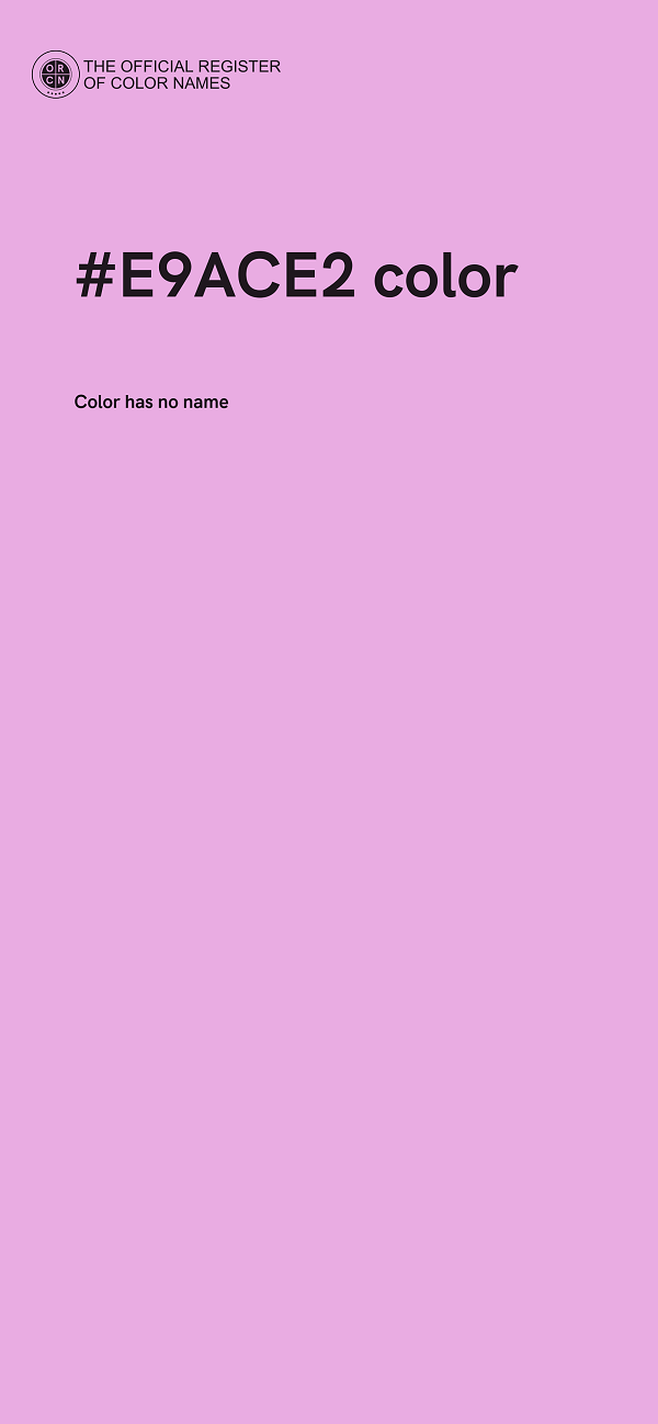 #E9ACE2 color image