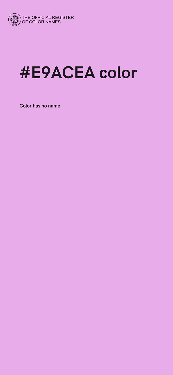 #E9ACEA color image