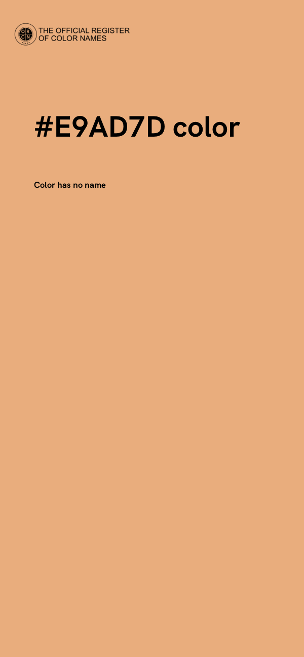 #E9AD7D color image