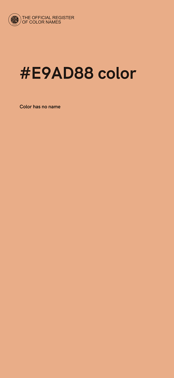 #E9AD88 color image