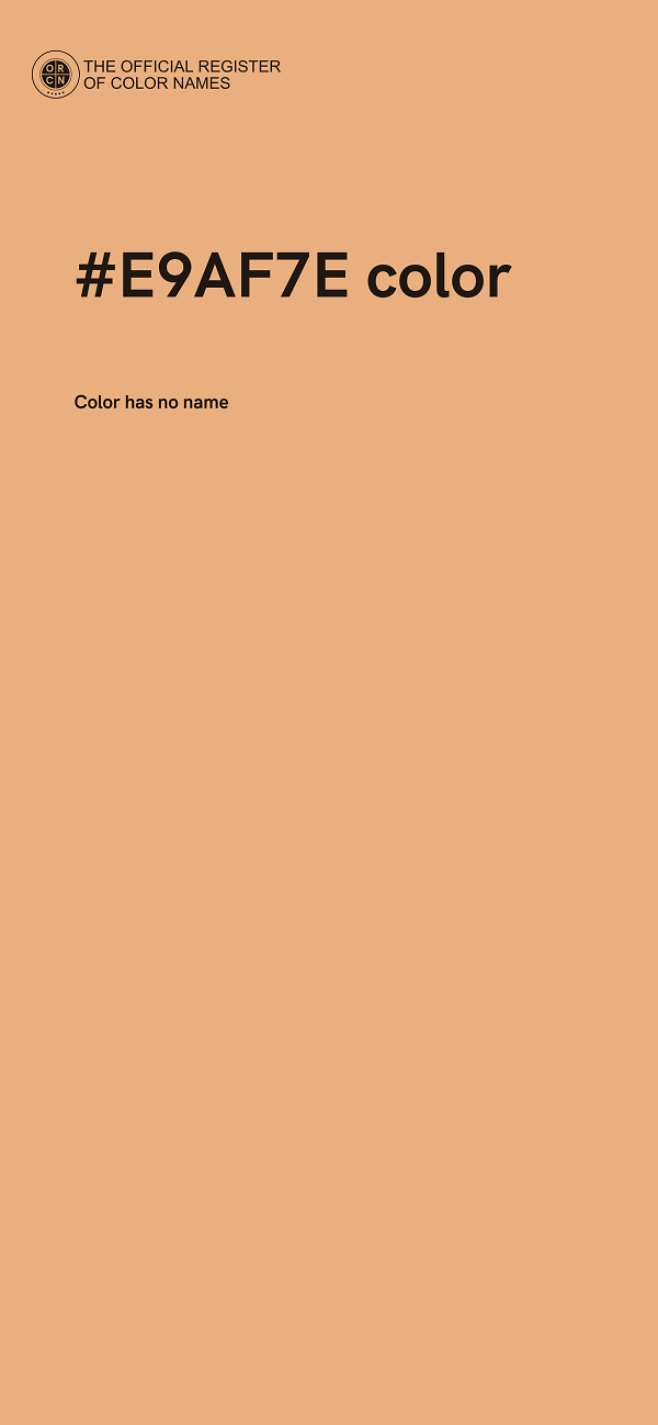 #E9AF7E color image