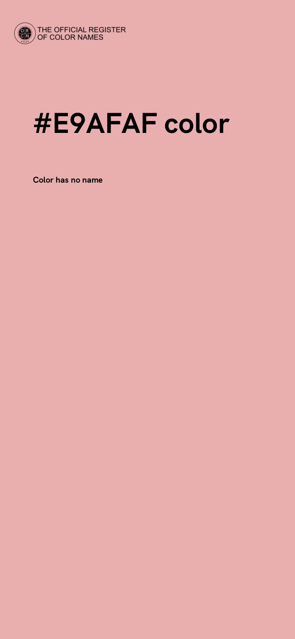 #E9AFAF color image