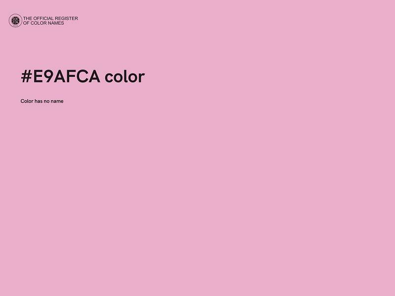 #E9AFCA color image