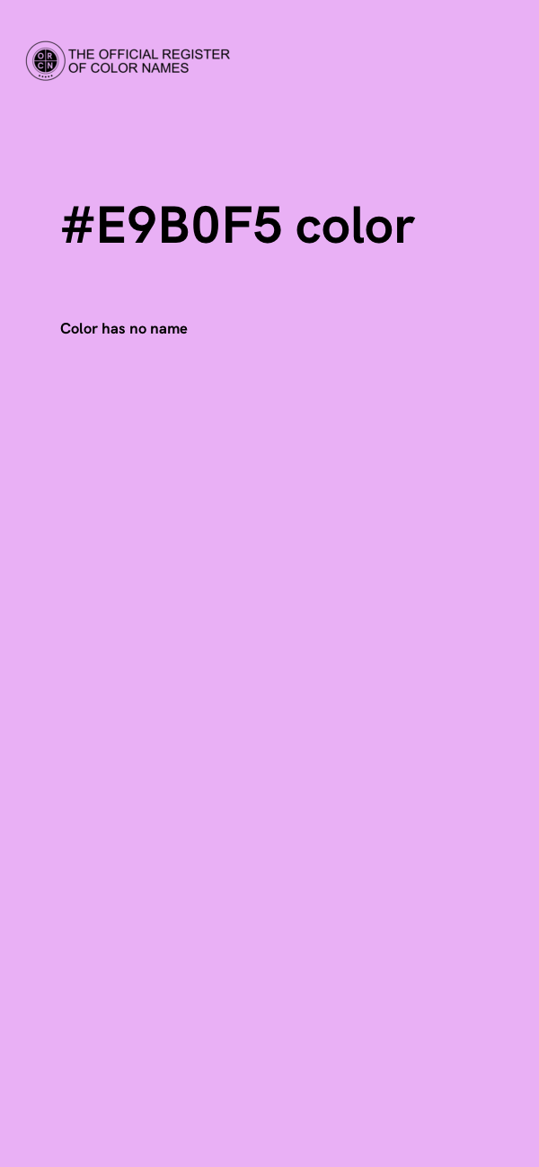 #E9B0F5 color image