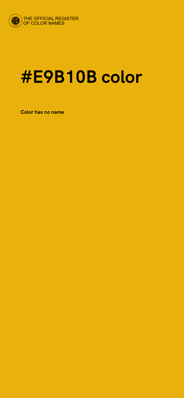 #E9B10B color image