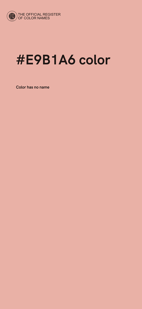 #E9B1A6 color image