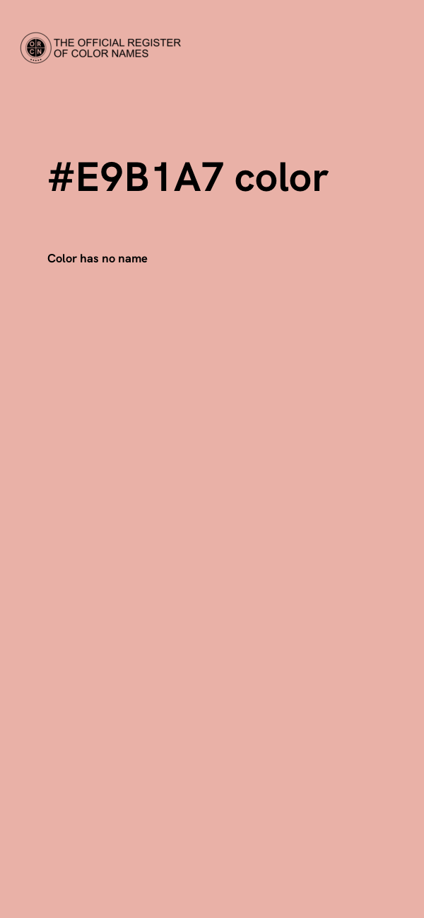 #E9B1A7 color image