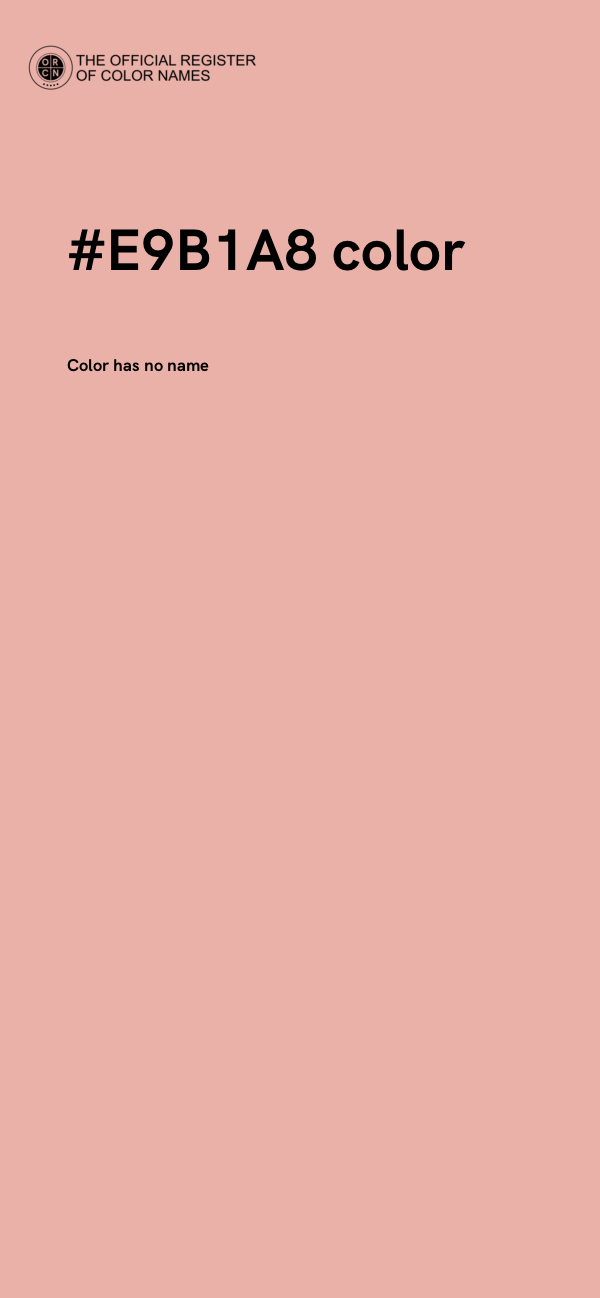 #E9B1A8 color image