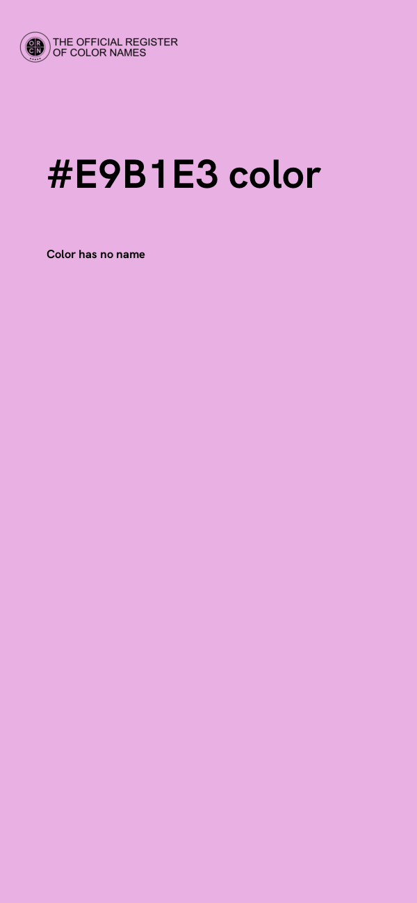 #E9B1E3 color image