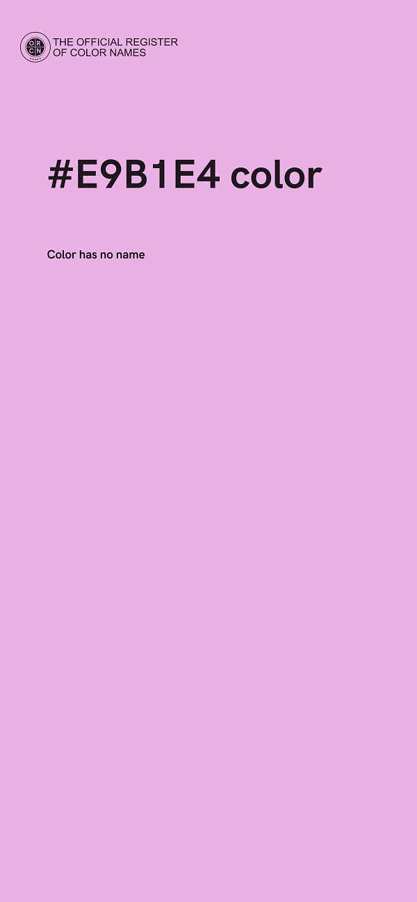 #E9B1E4 color image