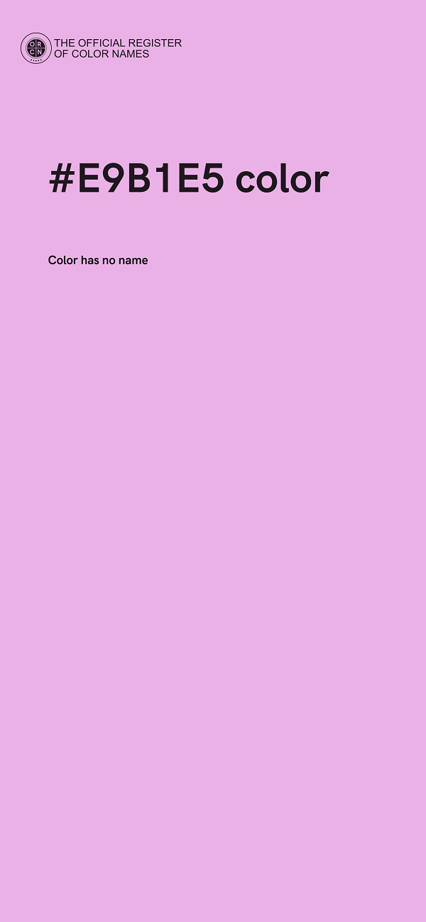 #E9B1E5 color image