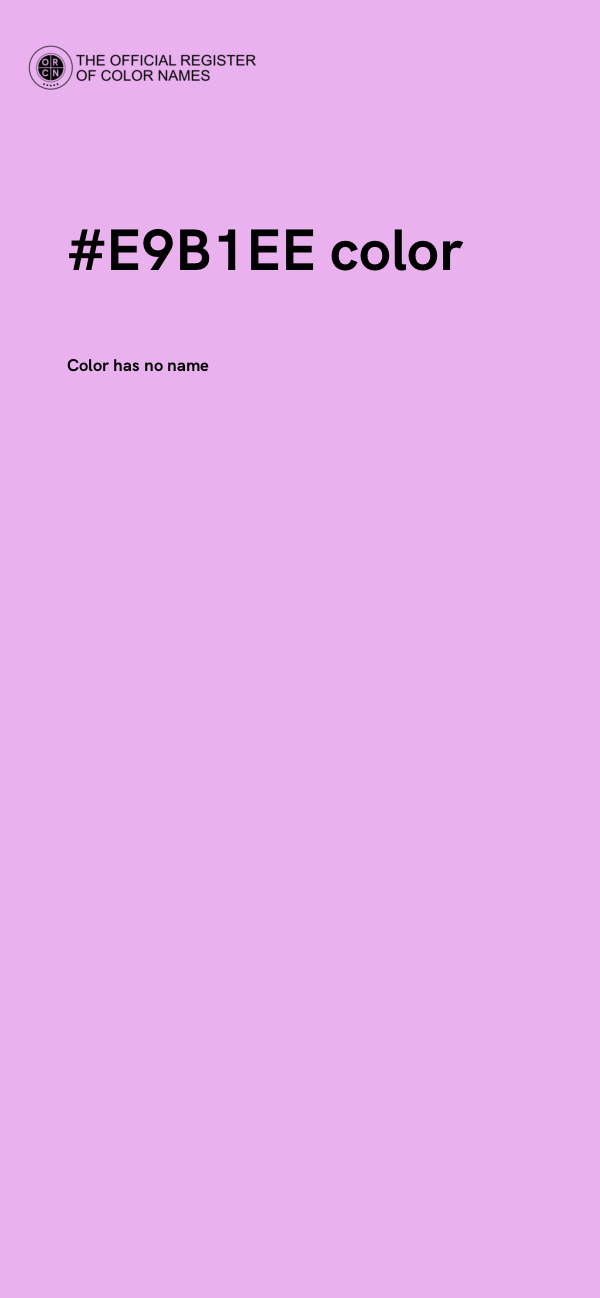 #E9B1EE color image