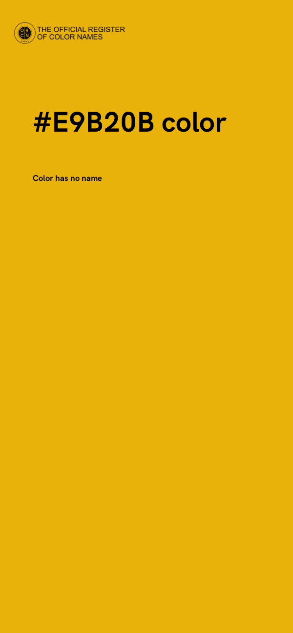 #E9B20B color image