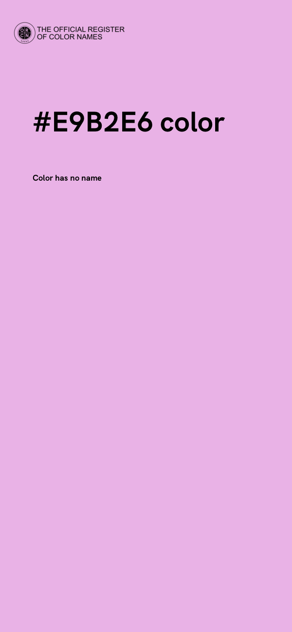 #E9B2E6 color image
