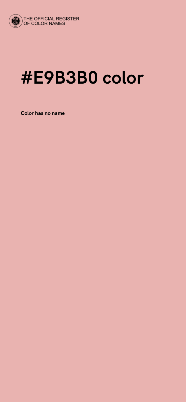 #E9B3B0 color image