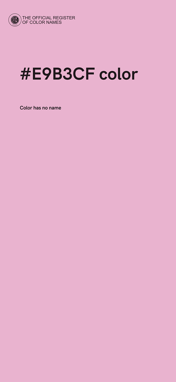 #E9B3CF color image