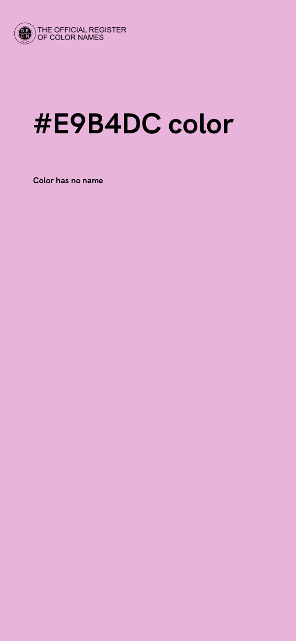 #E9B4DC color image