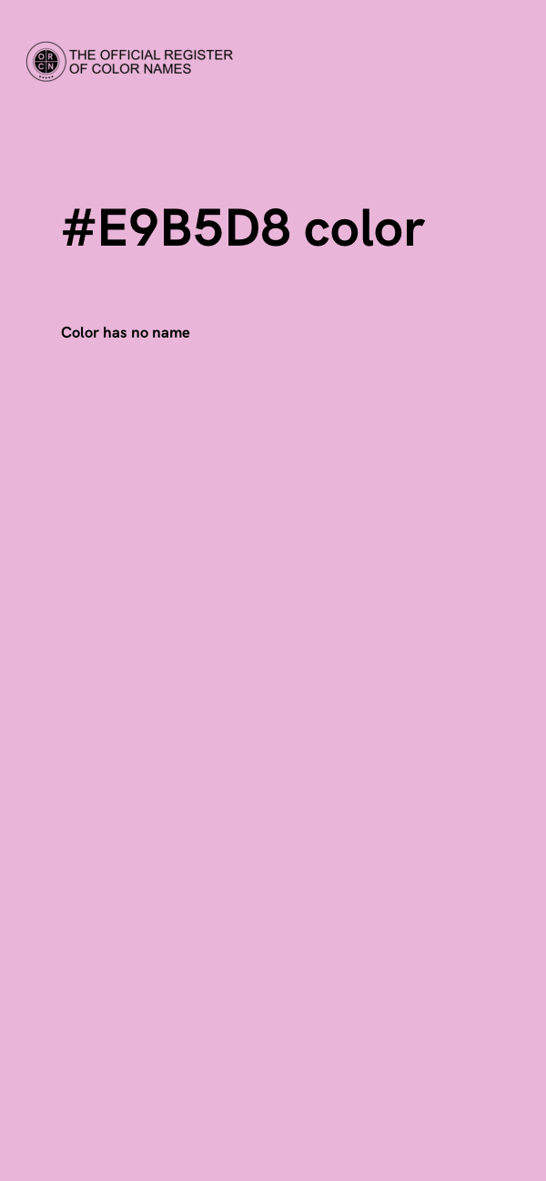 #E9B5D8 color image