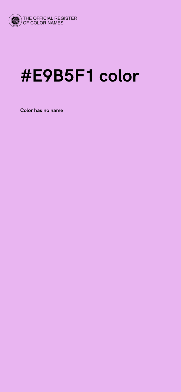 #E9B5F1 color image