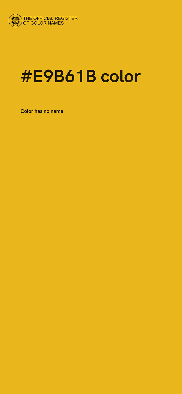#E9B61B color image