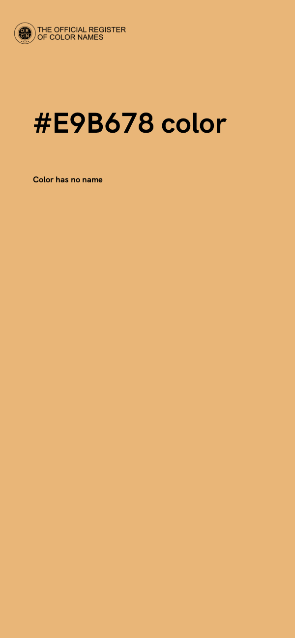 #E9B678 color image