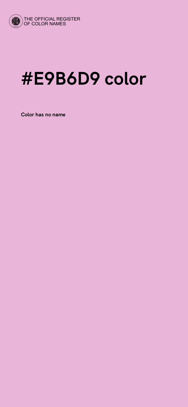 #E9B6D9 color image