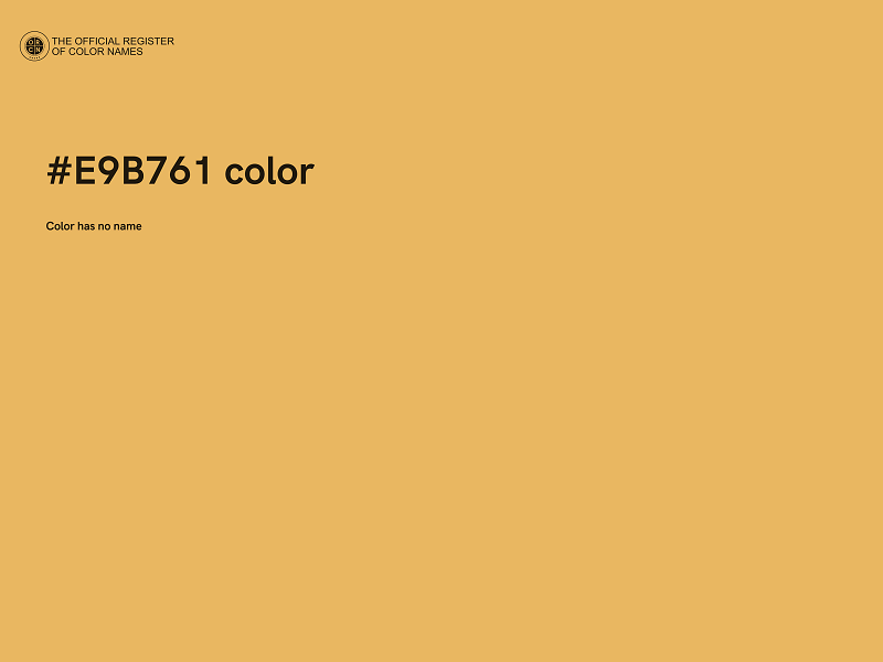 #E9B761 color image