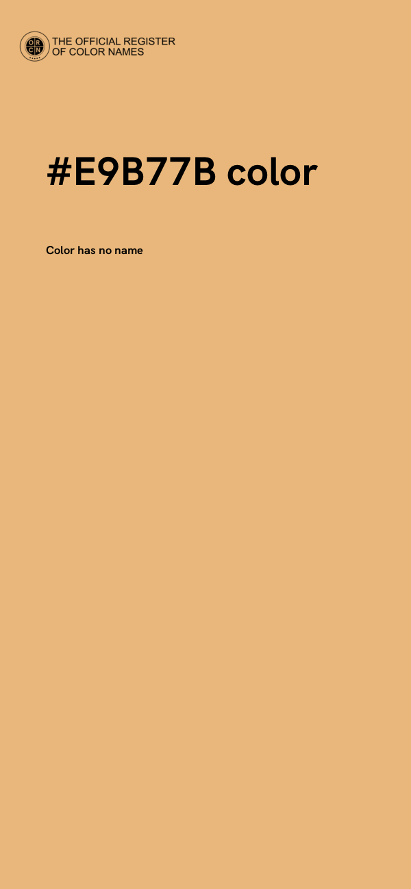 #E9B77B color image