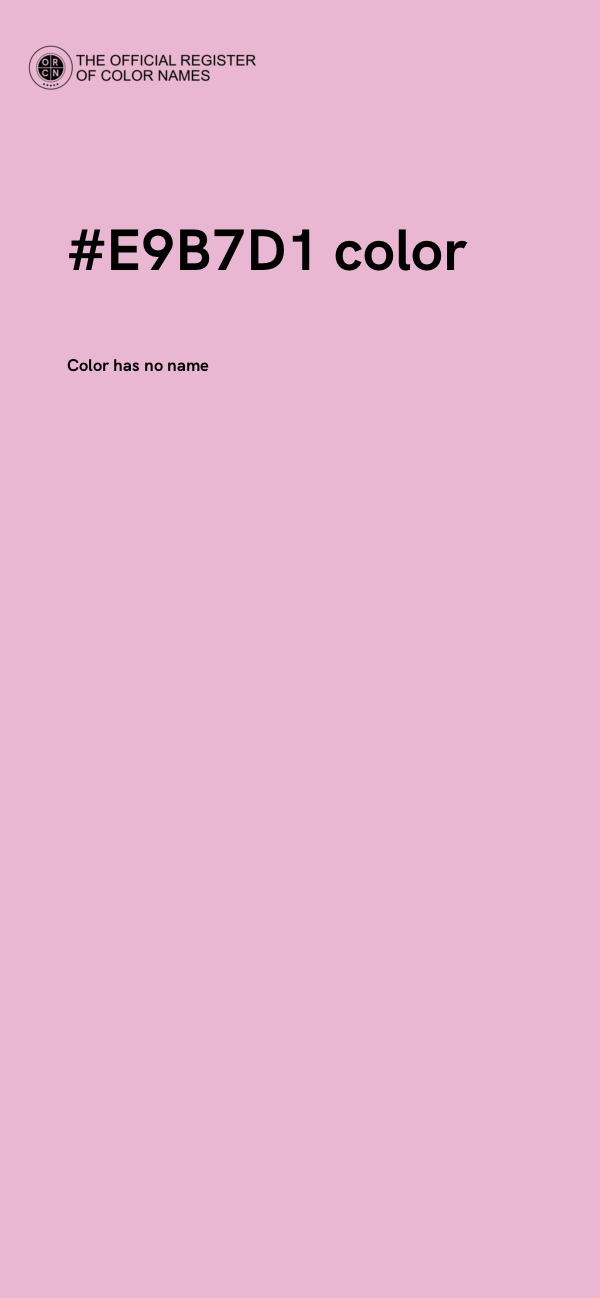 #E9B7D1 color image